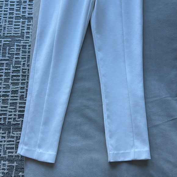 Black Halo Juma High Waisted Trouser Pants in Porcelain White Size 2 - Picture 4 of 13